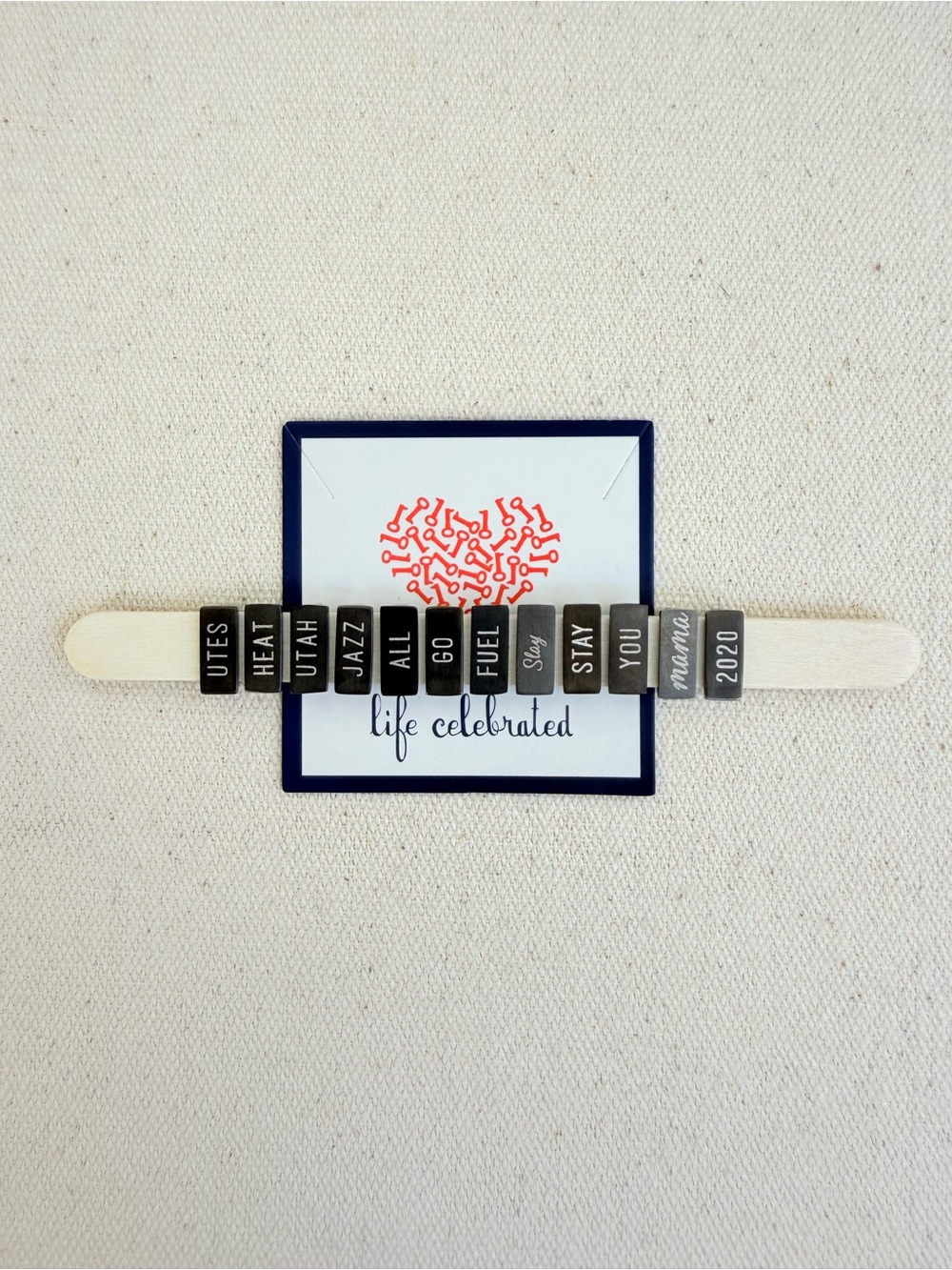 *Engraved Charm* KEEP COLLECTIVE Retired Statement Piece $10 Each Hematite